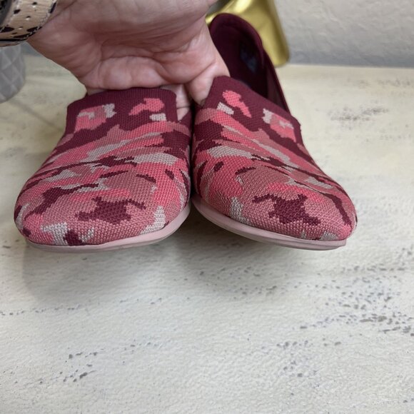 Clarks Cloud Steppers Women's Carly Dream Camo Knit Slip On Flats Size 9.5W - Picture 7 of 7